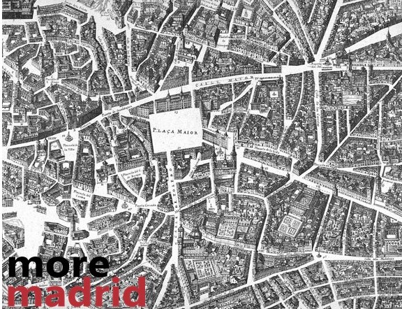 Plano antiguo de Madrid con la plaza Mayor - More Madridrid